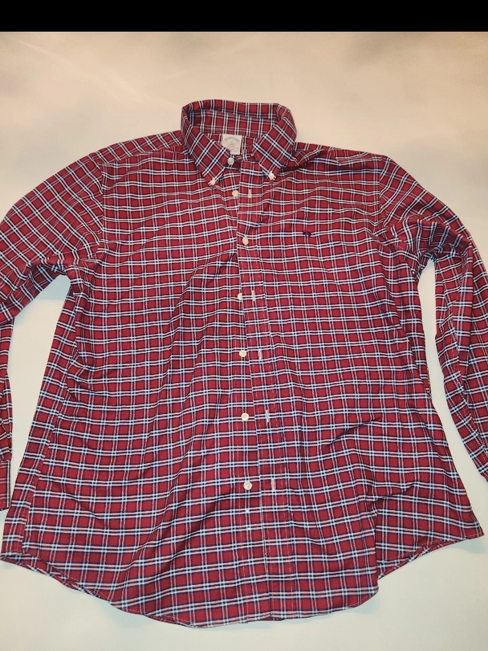 Brooks Brothers Red Plaid Button-Down Shirt